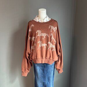 Prairie Herd Pullover Sweatshirt NWT